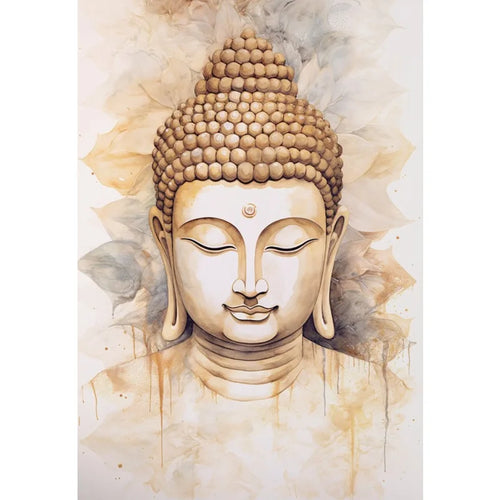 Buddha Lotus & Tree of Life Boho Canvas Wall Art – Meditation Poster